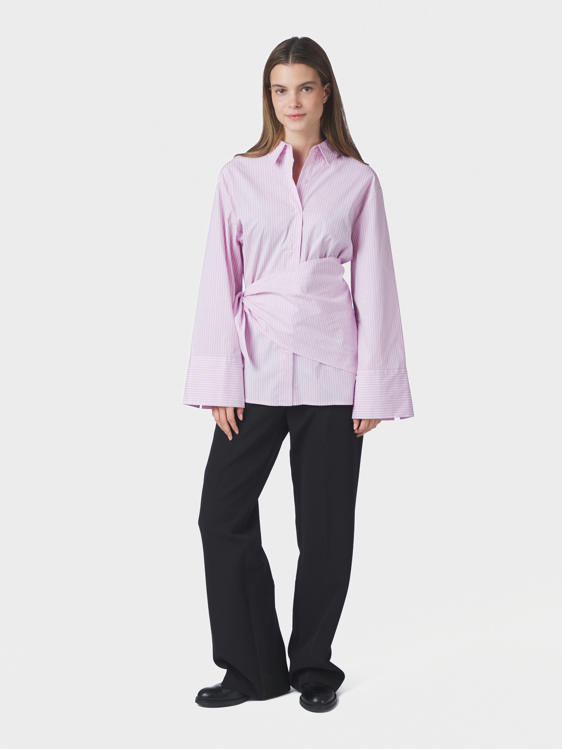 Dita Scarf Stripe Shirt
