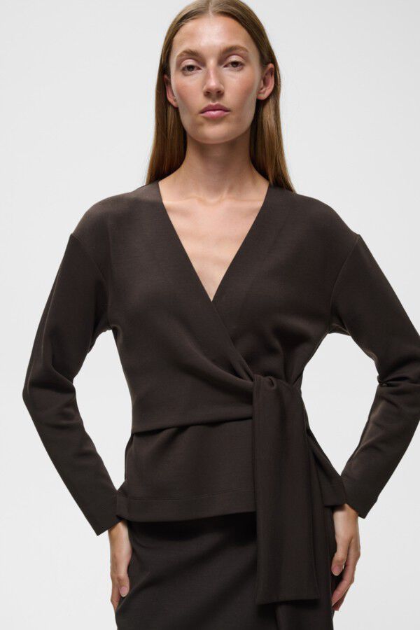 AGGIEIW VINCENT KNOT BLOUSE