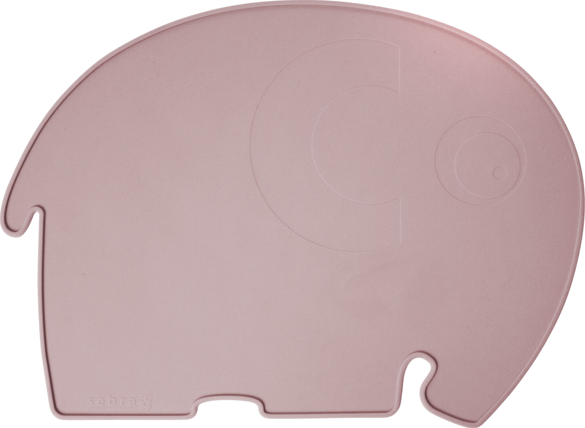 Silikone d&aelig;kkeserviet, elefanten Fanto, blossom pink