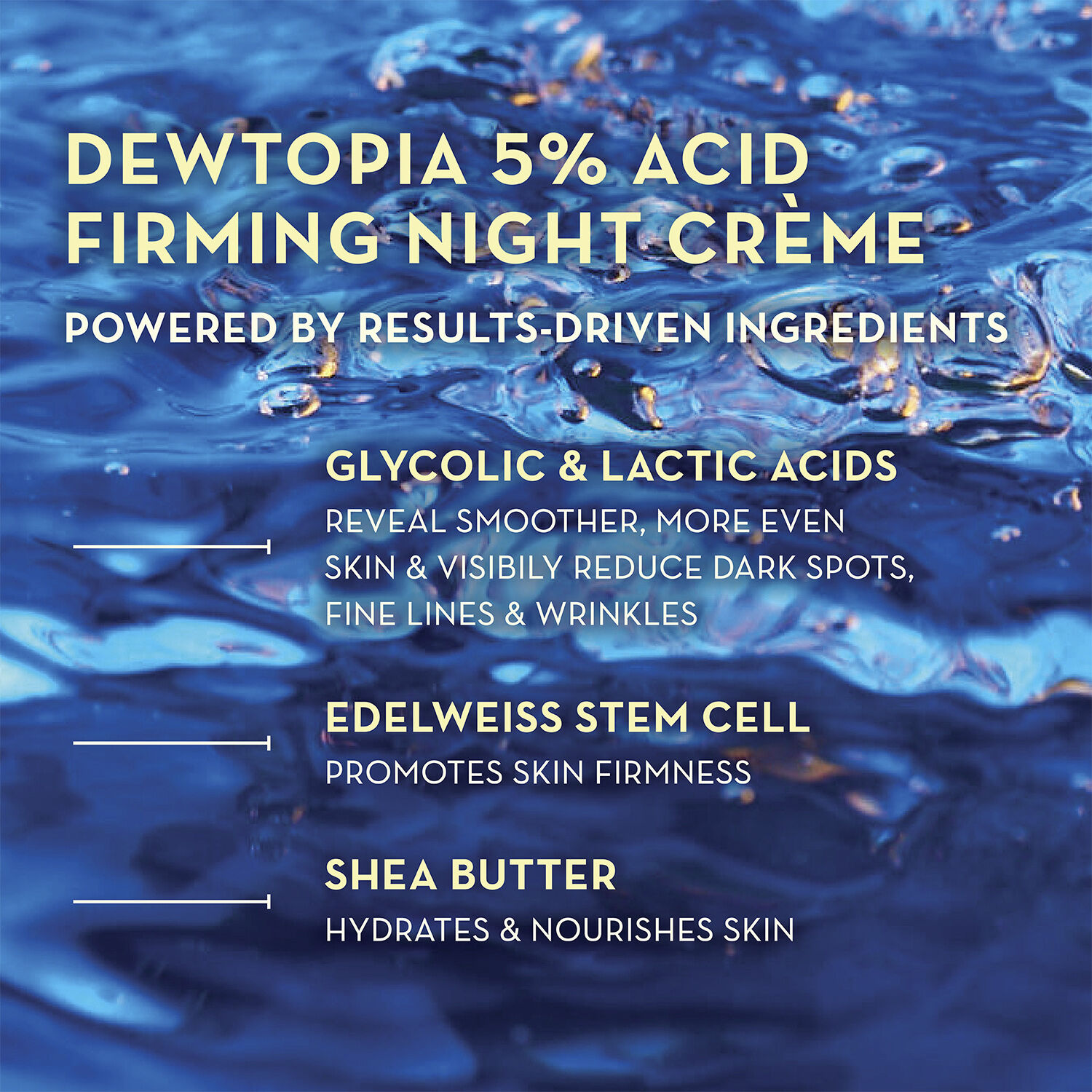 Dewtopia 5% Acid Firming natcreme