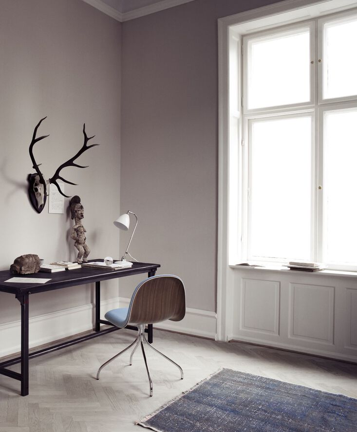 BL2 Table Lamp - ø16 (Base: Chrome, Shade: Black Semi Matt)