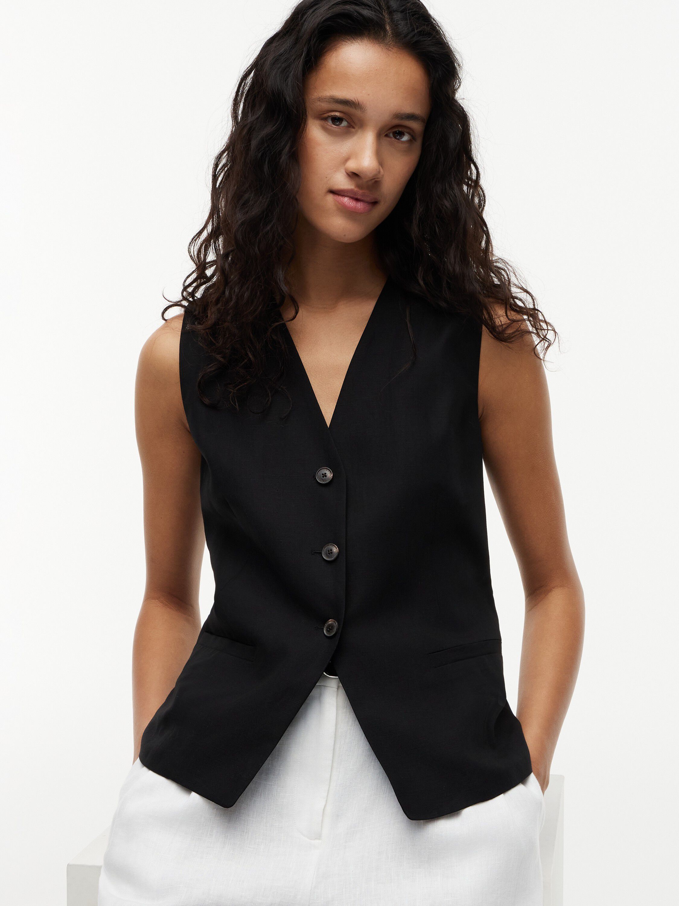 SUMMER LYOCELL LONG WAISTCOAT