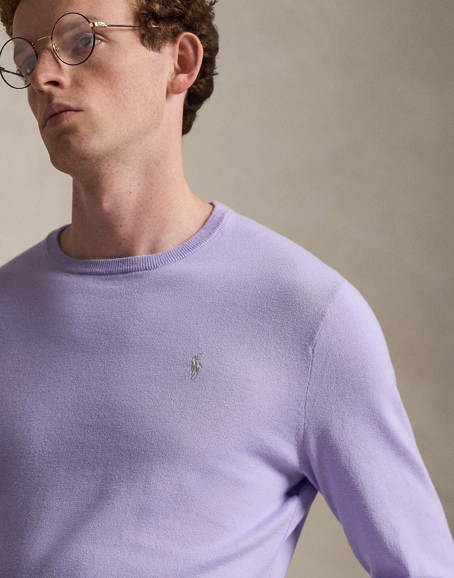 Slim Fit Textured Cotton Sweater