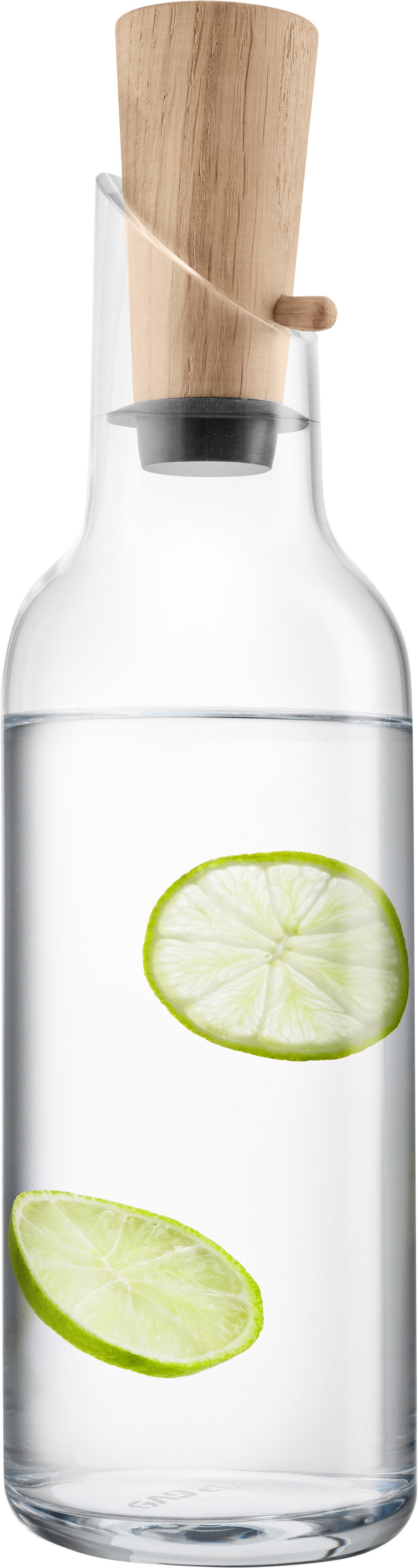 Glaskaraffel med tr&aelig;prop 1 l