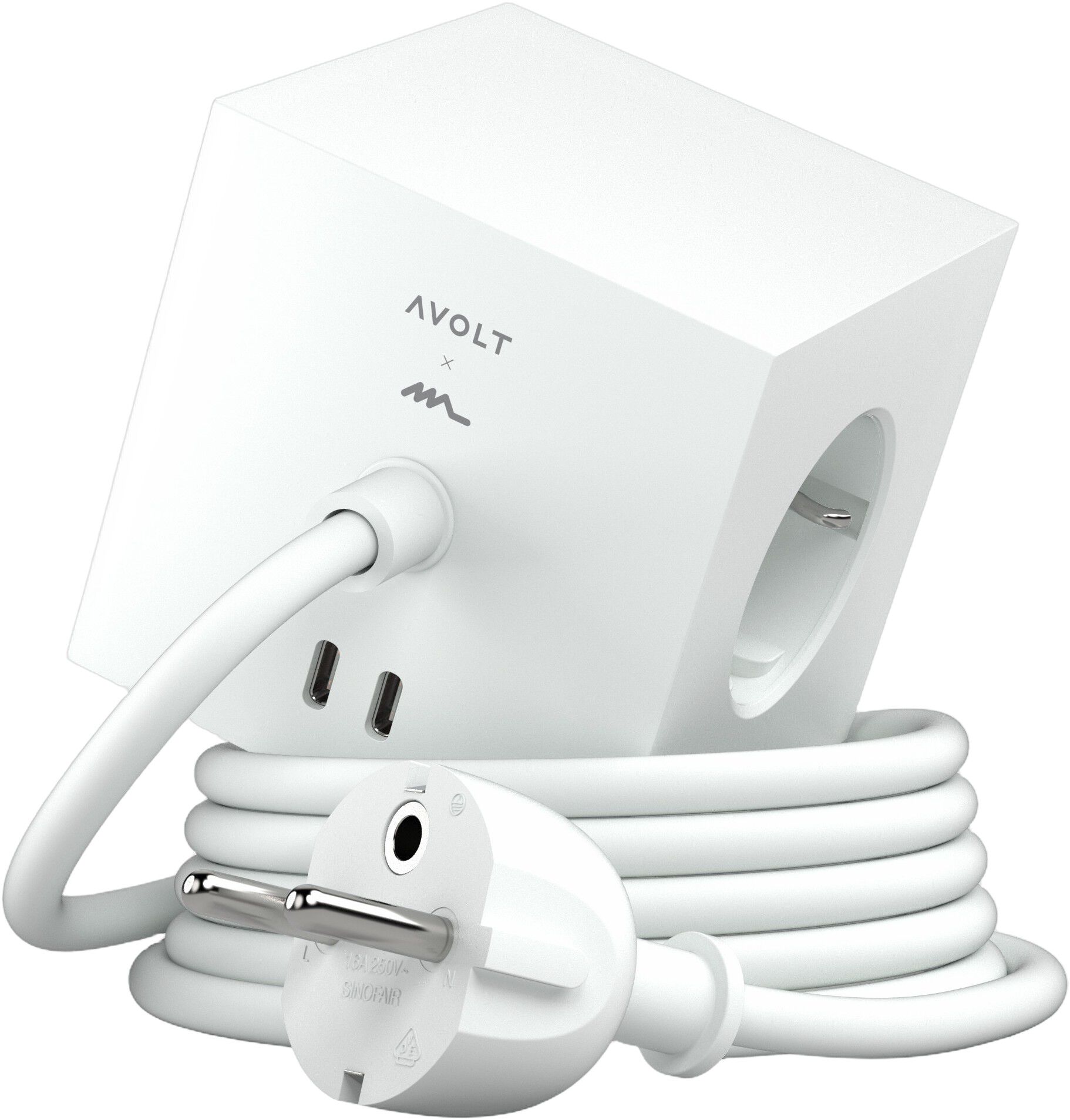 Square 1 - USB-C - 3m F EU - Opal White