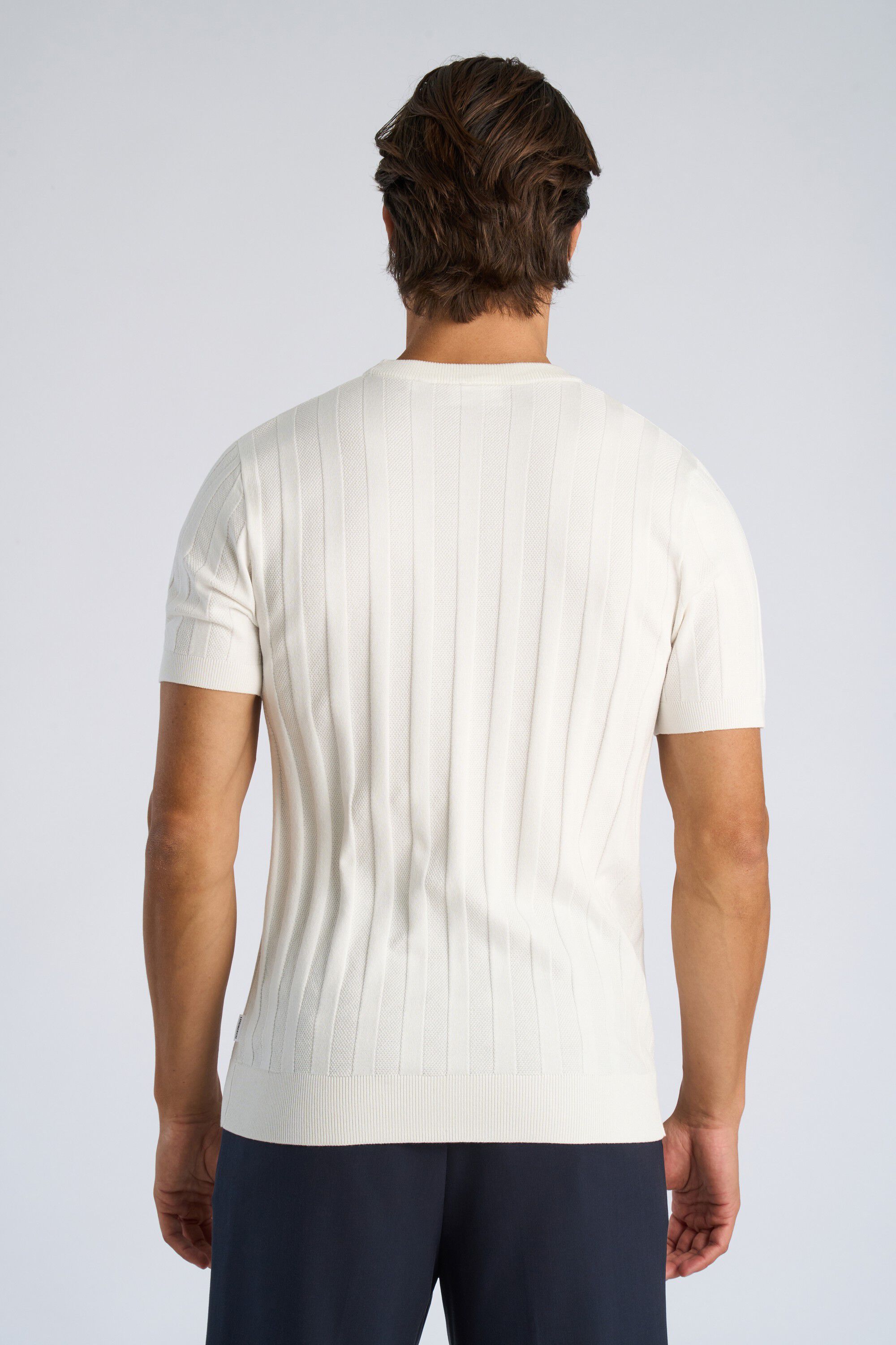 Knitted crew neck t-shirt