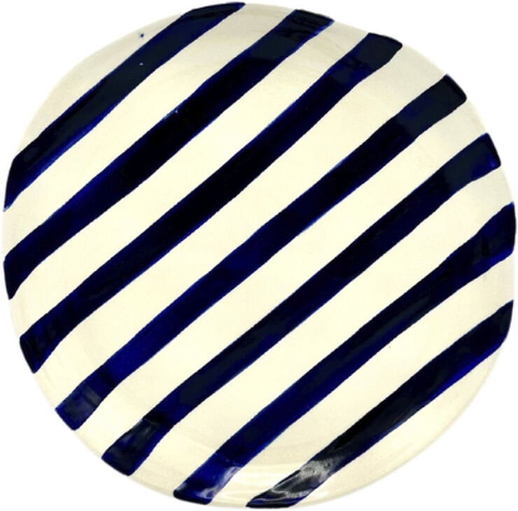 Stripe Side Plate Organic