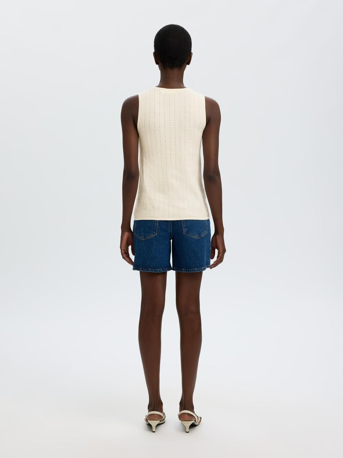 Slfhelle Pointel Sl Knit Top