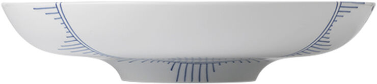 Blå Mega Riflet 34 cm Fad