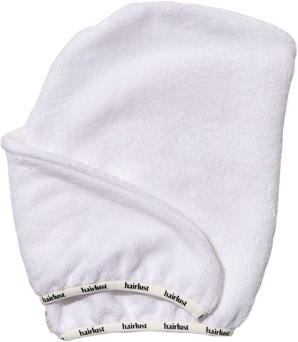 Bamboo Hair Towel Wrap, White