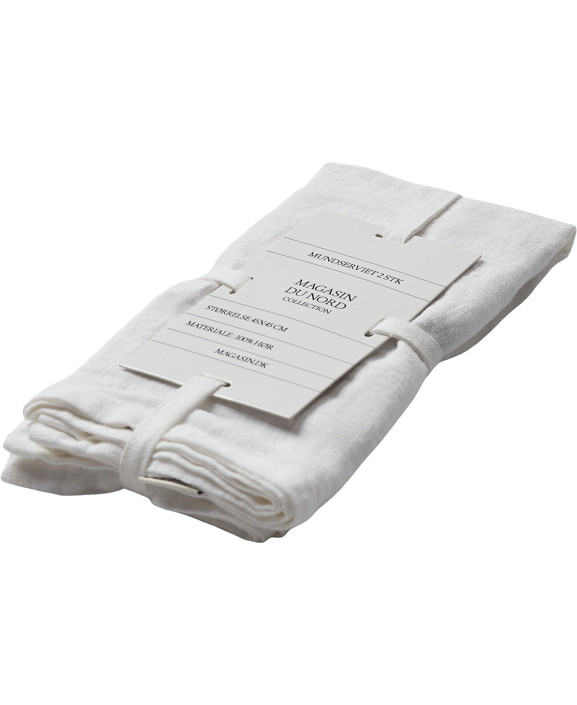 Linen, mundserviet, s&aelig;t af 2 styk