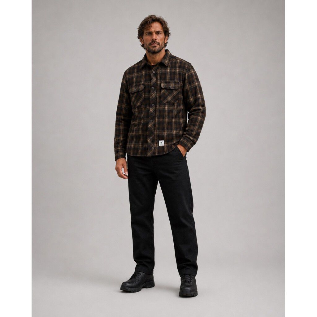 New Adrian cotton check shirt