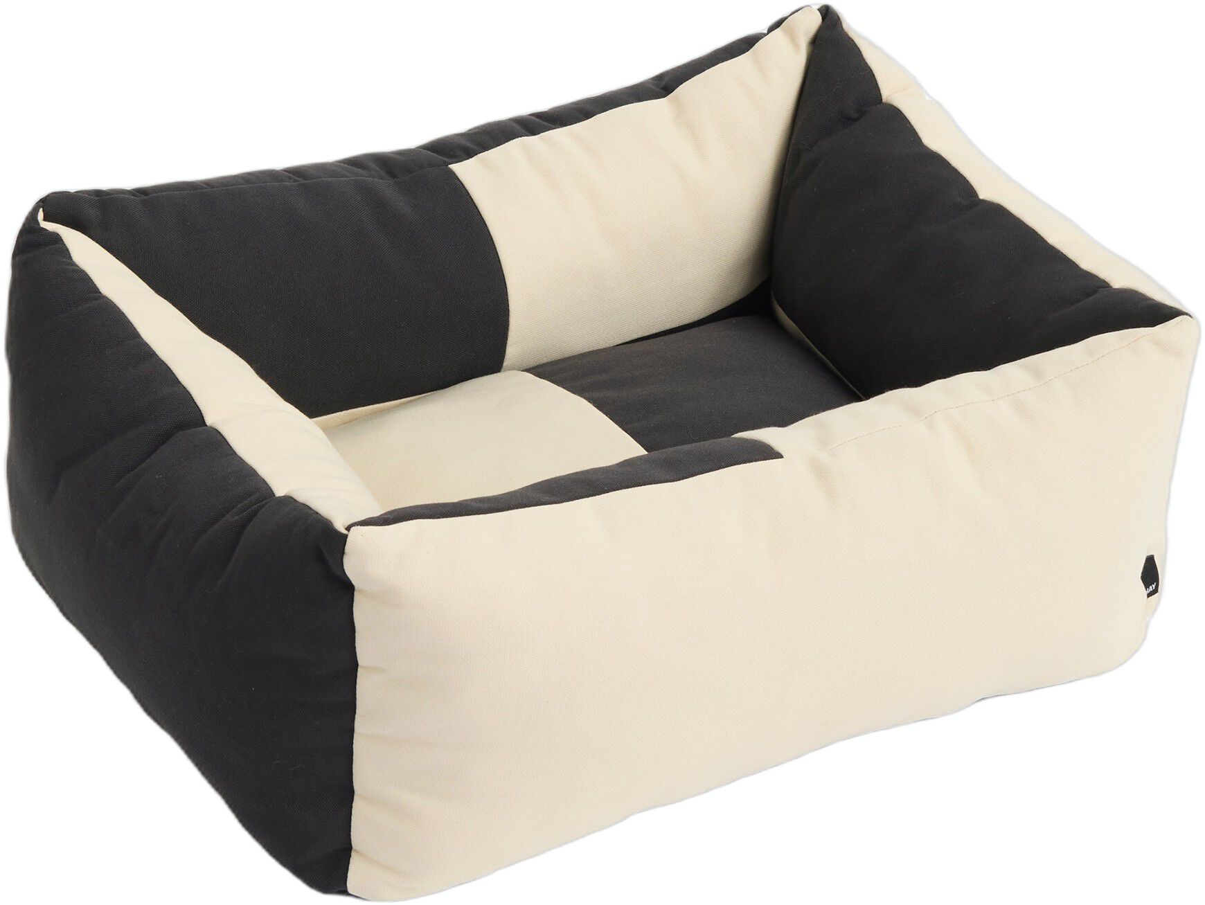 HAY Dogs Bed-X-Small-Black, white