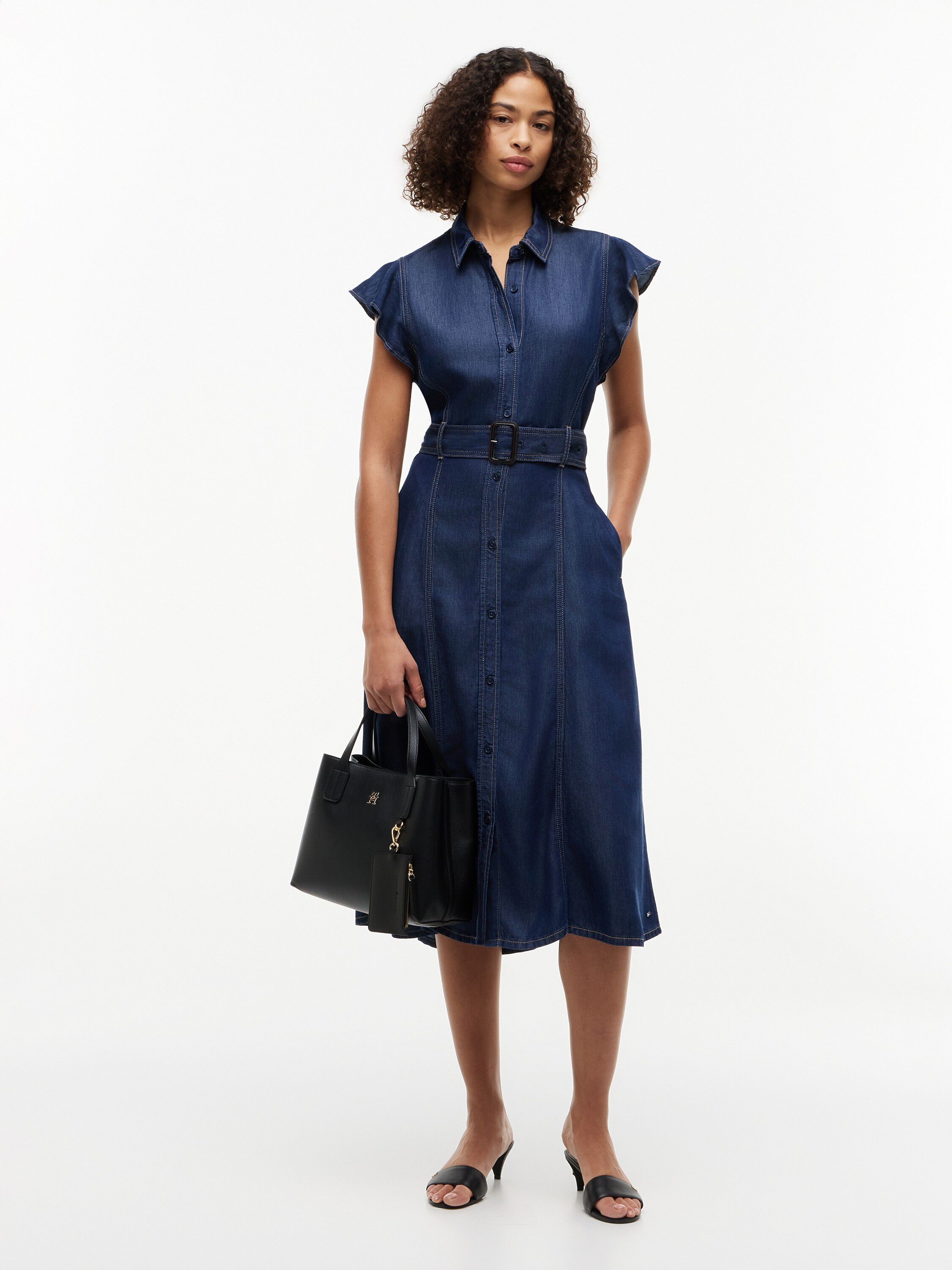 VOLANT F&F MIDI DRESS LENY SS