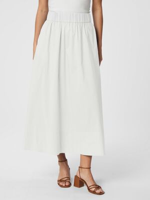 Yara Long Poplin Skirt