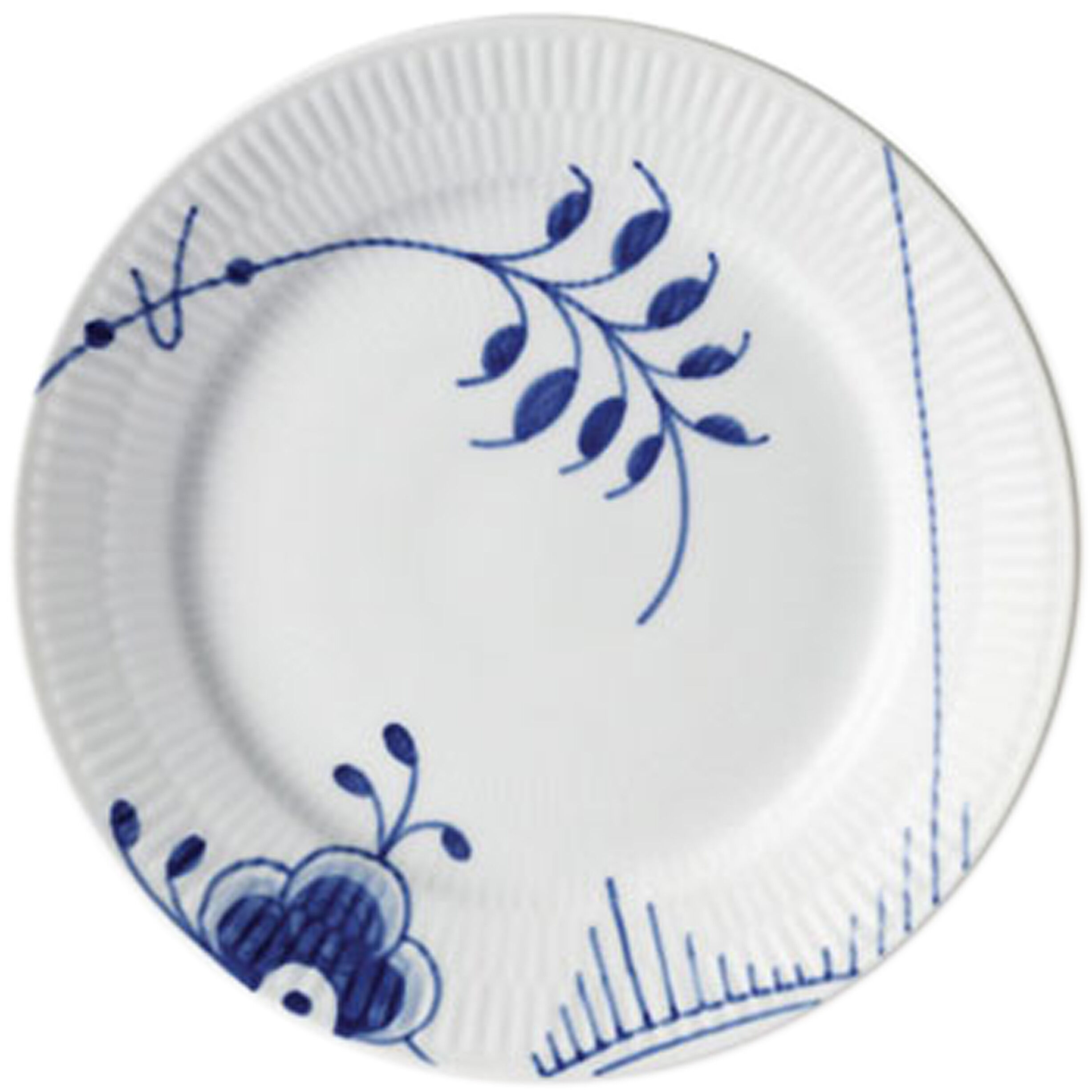 Bl&aring; Mega Riflet 19 cm. tallerken