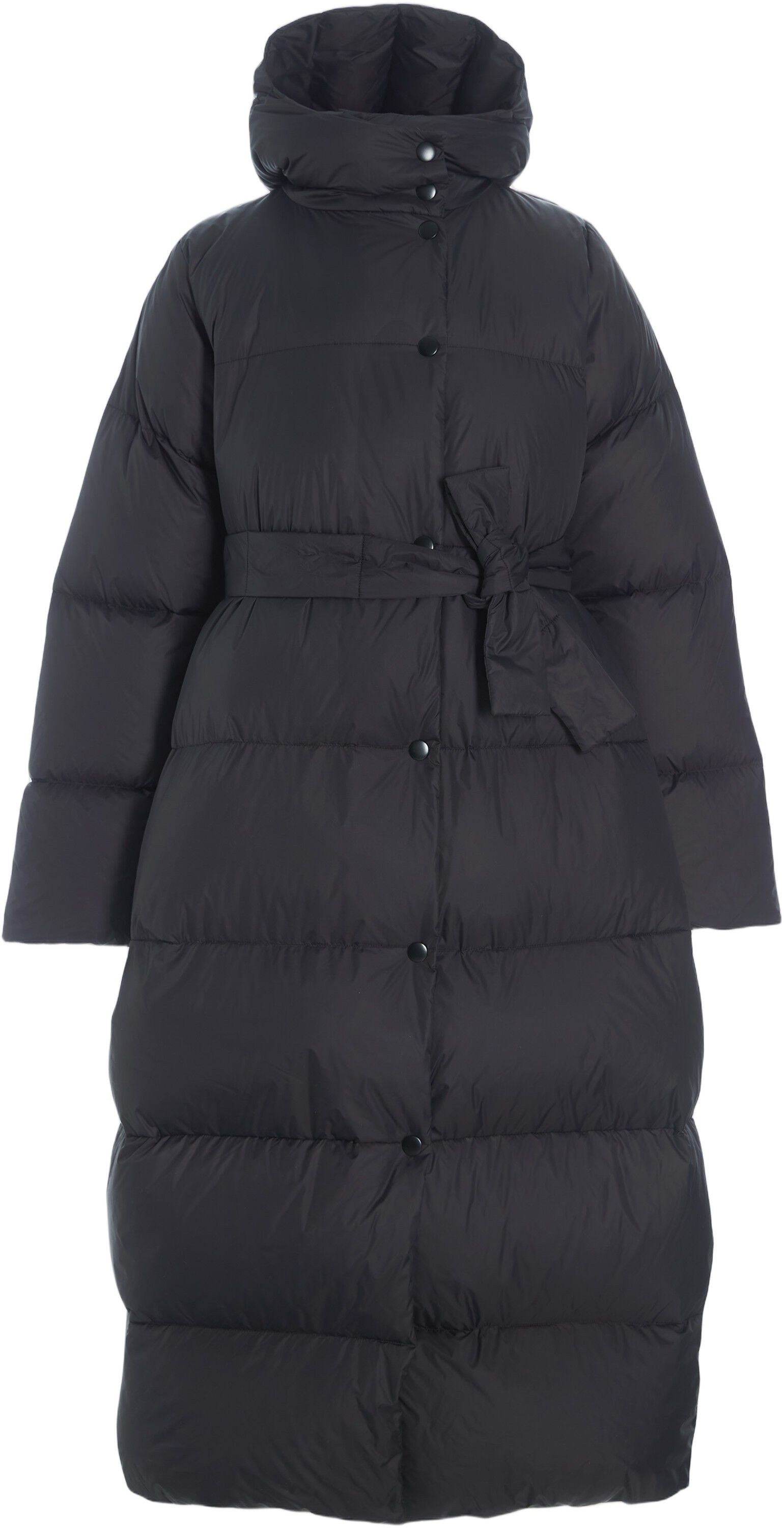 Feather down dunjakke med b&aelig;lte