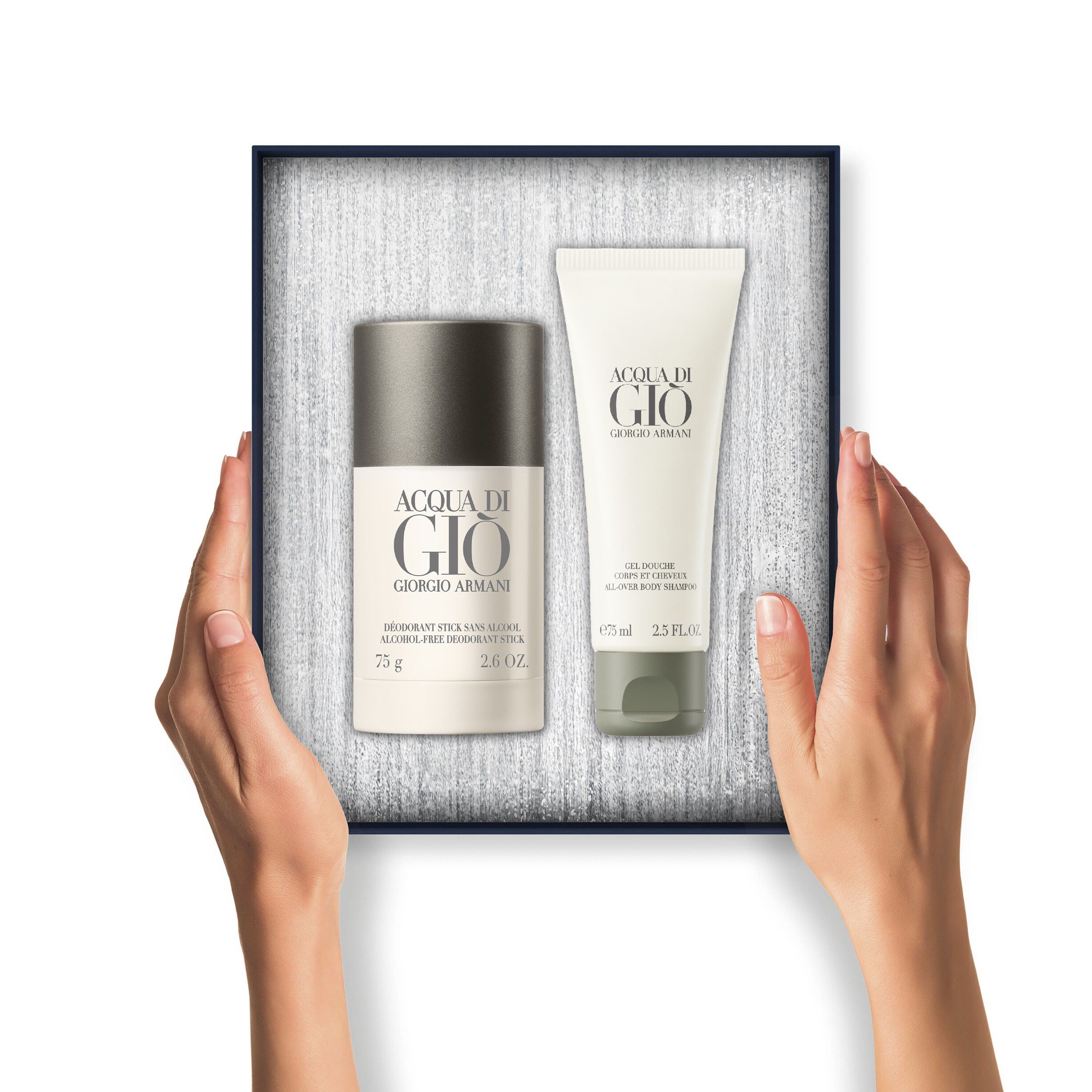 Acqua di Gi&ograve; EDT deodorant stick 75ml & shower gel 75ml Holiday 2025 G
