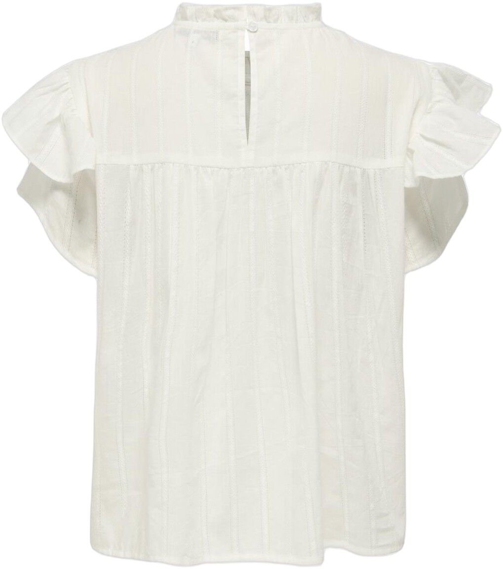 ONLHEIKE S/L FRILL O-NECK TOP WVN