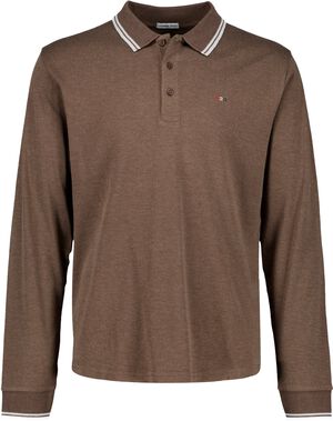 Cashmere touch polo L/S