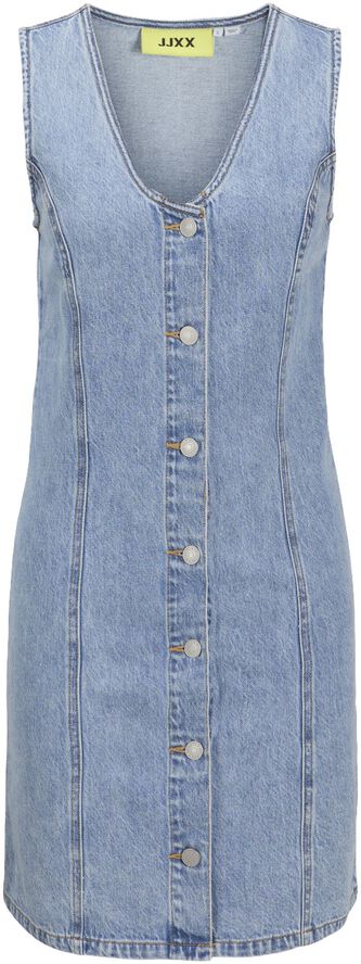JXDORA NARA SHORT BTN DENIM DRESS D