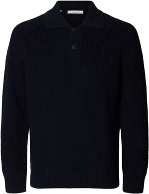 SLMPIM LS KNIT POLO CAMP