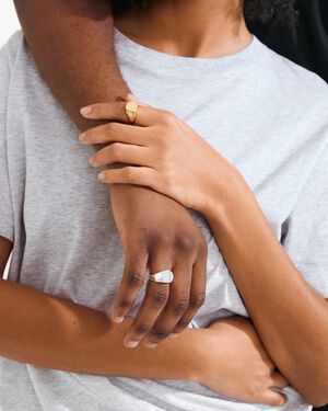 PRESENCE ring gold-plated