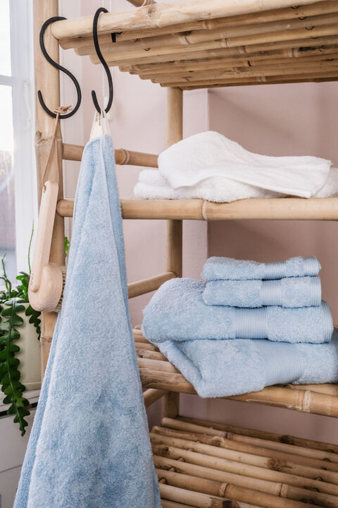 Egyptisk håndklæde lyseblå