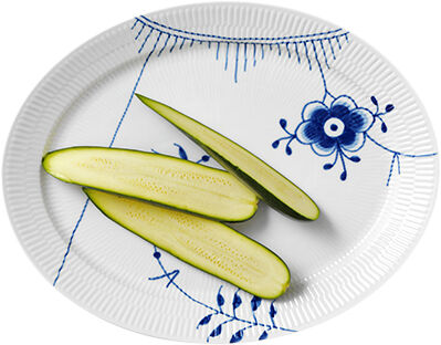 Blue Mega Dish Oval 35cm