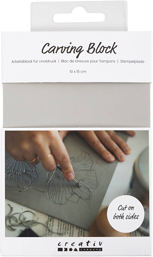 Stempelplade, 10x15 cm.