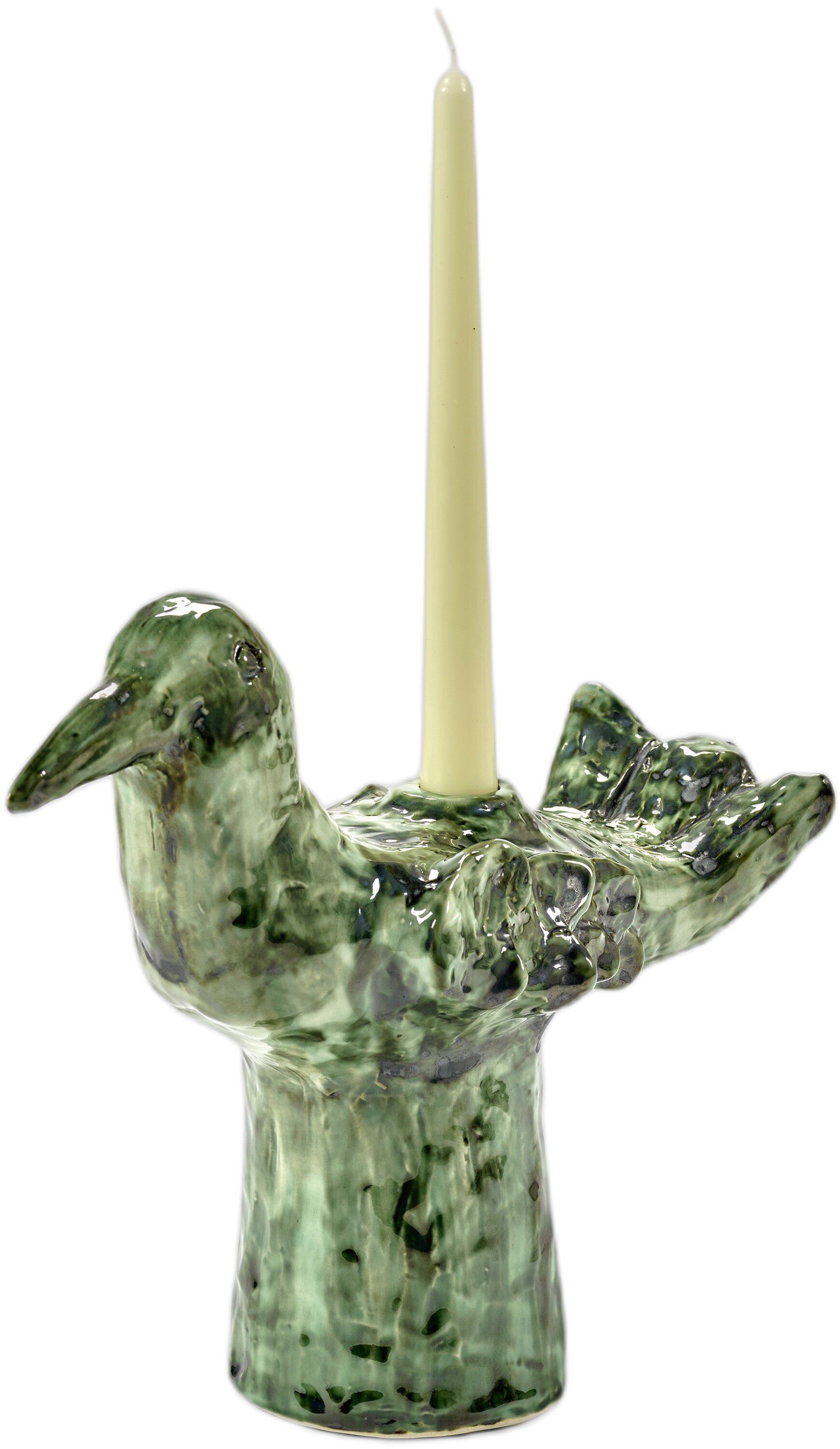 CANDLE HOLDER GREEN COSAS LINDAS