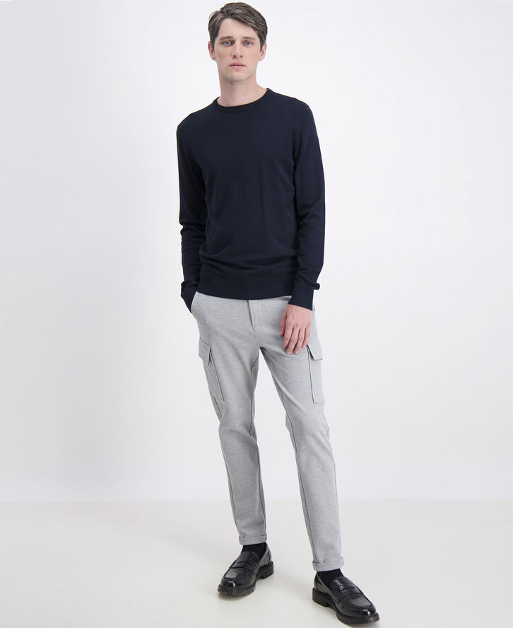 Ecovero L/S o-neck knit