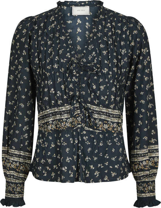 Ora Mini Border Blouse