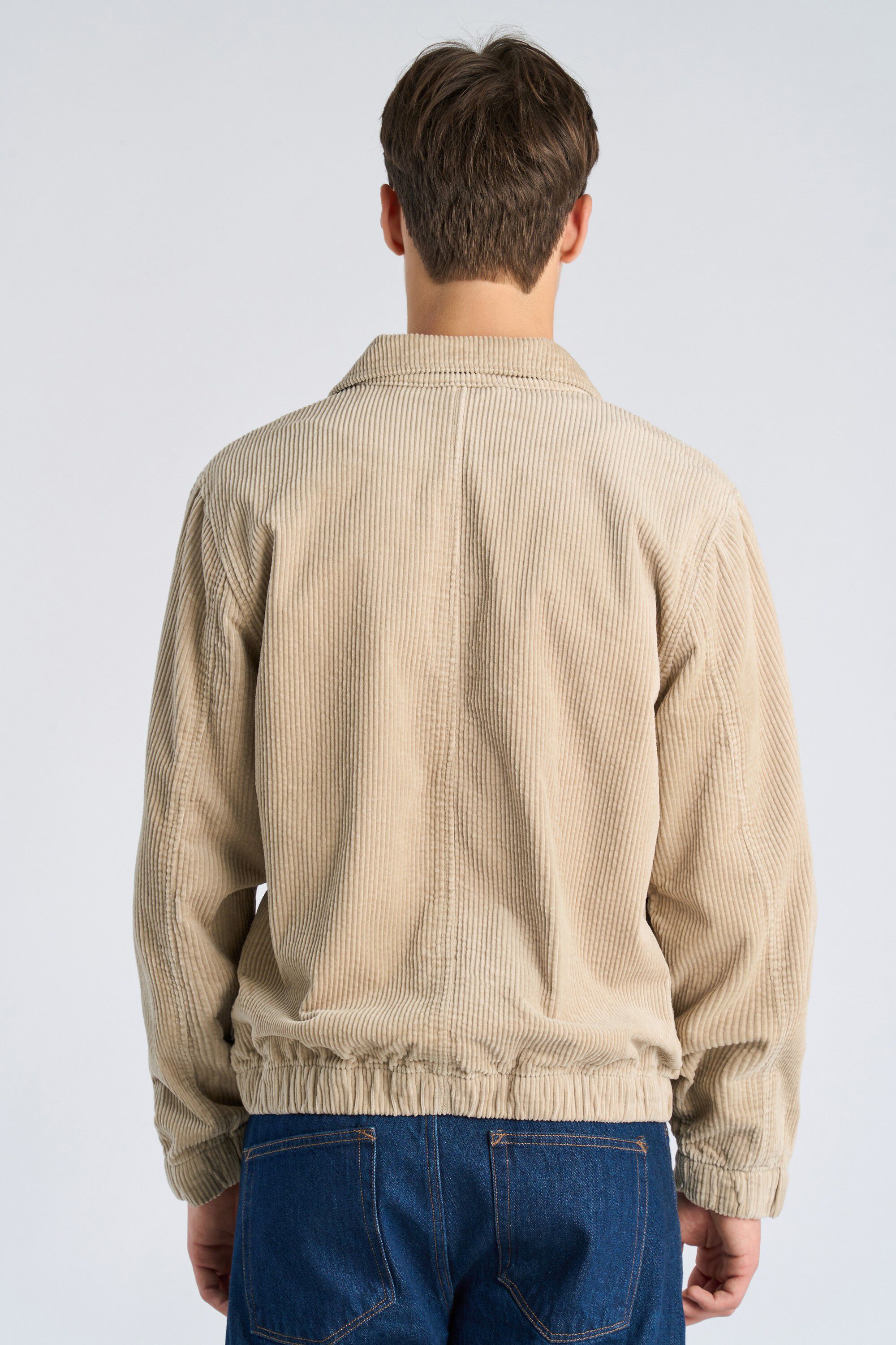 Corduroy zip jacket