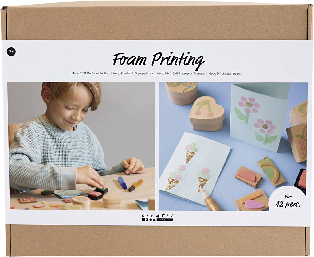 Mega DIY Mix Stempeltryk, Kort og &aelig;sker