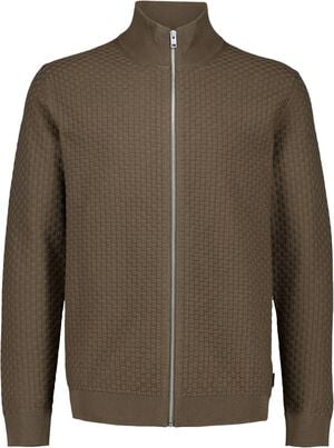 Knitted zip cardigan