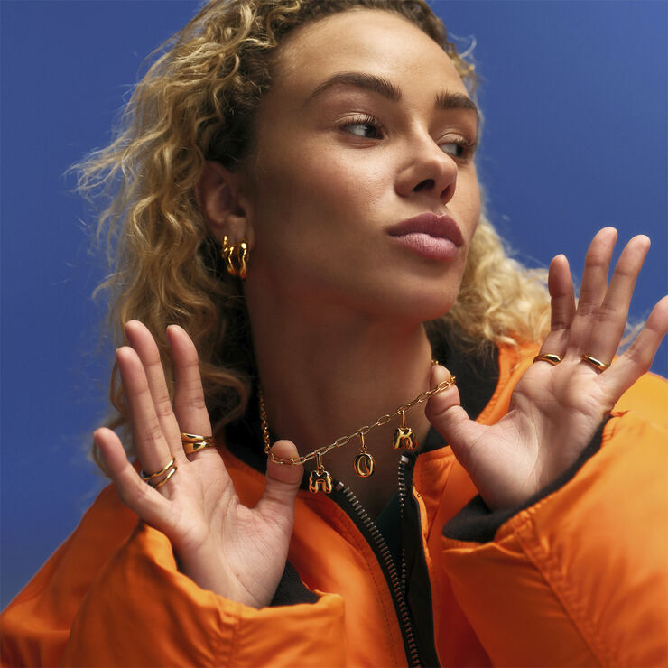 Puffer Letter Charm - M