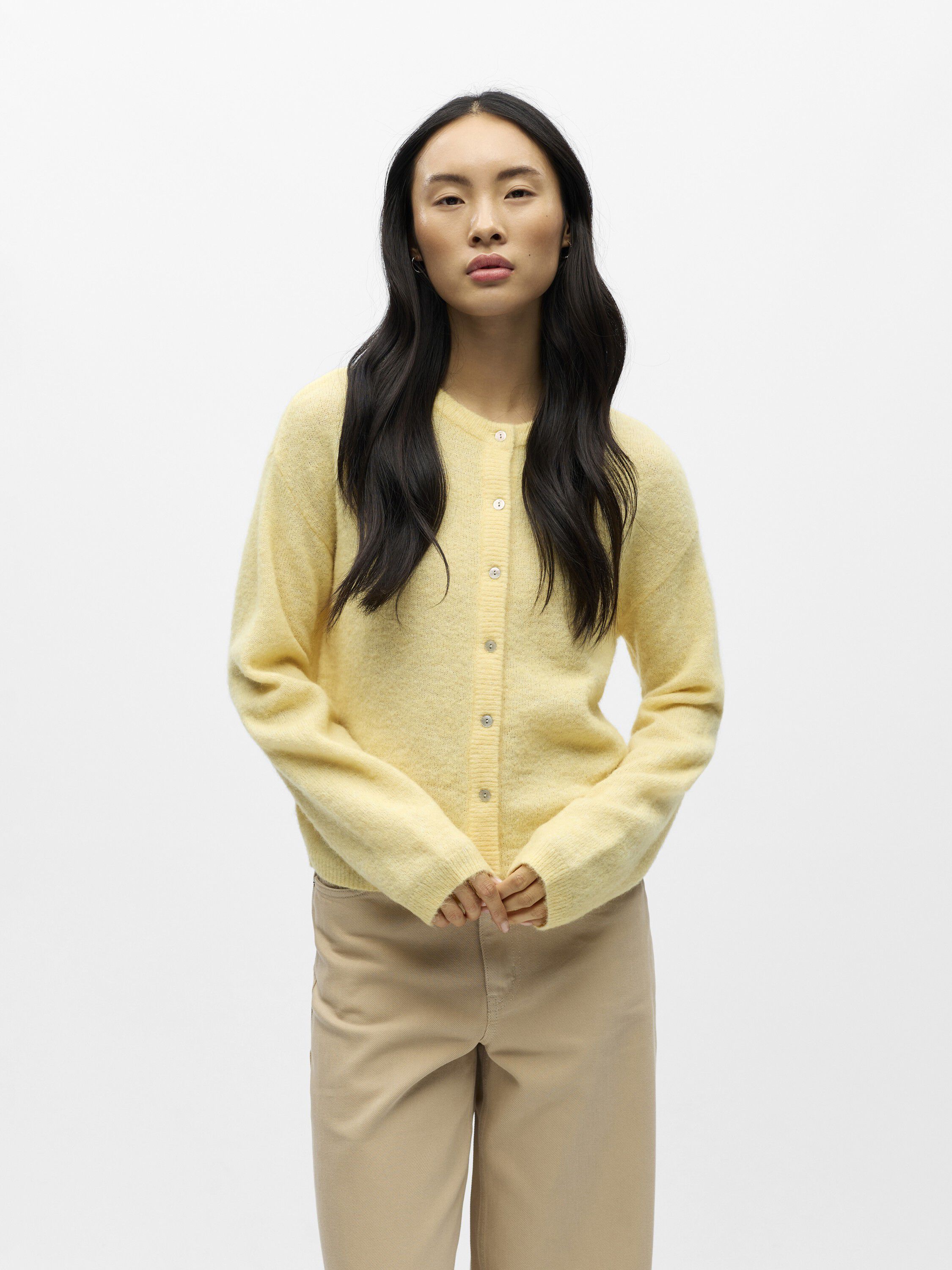 OBJAGATE L/S RE KNIT CARDIGAN NOOS