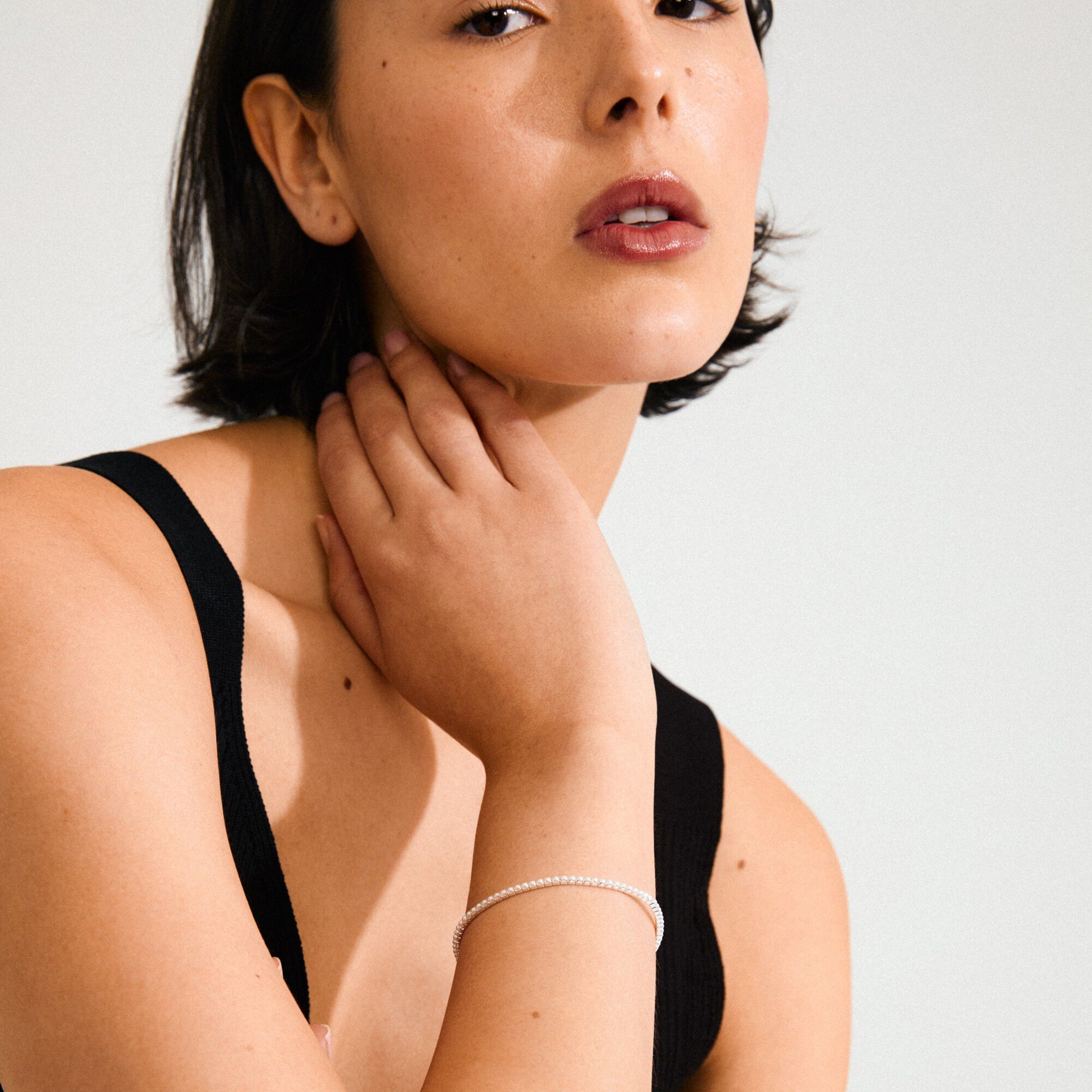 ARASH pearl bracelet silver-plated