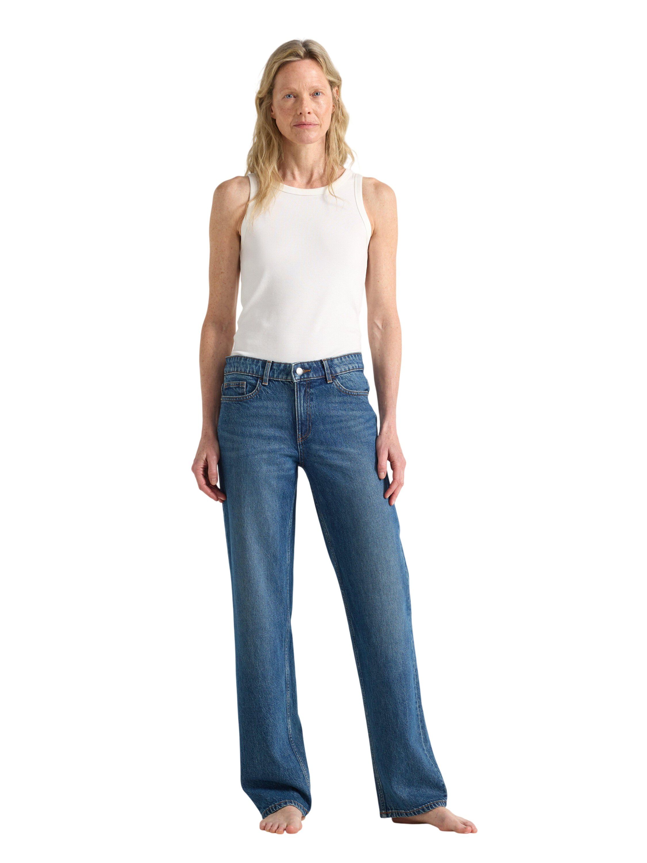 STRAIGHT Nea jeans med l&auml;tt stretch
