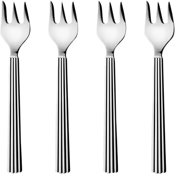 BERNADOTTE CAKE FORK GIFTBOX SET SS 4 PCS