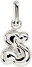 Puffer Letter Charm - S