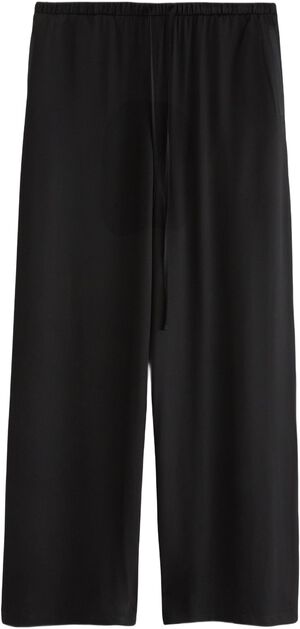 Myk bukse i sateng med ekstra vide