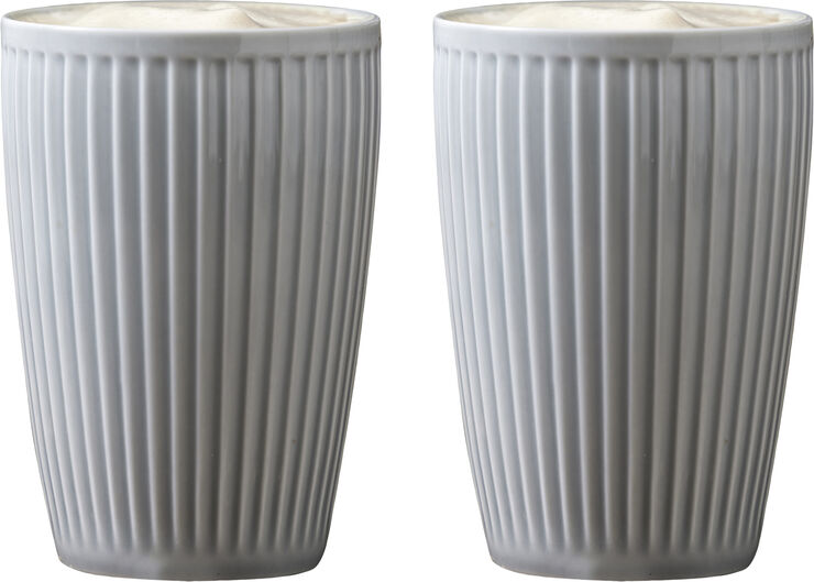 "Termosmugg Plissé 25 cl 8 x 12 cm 2 st Arctic Ice"