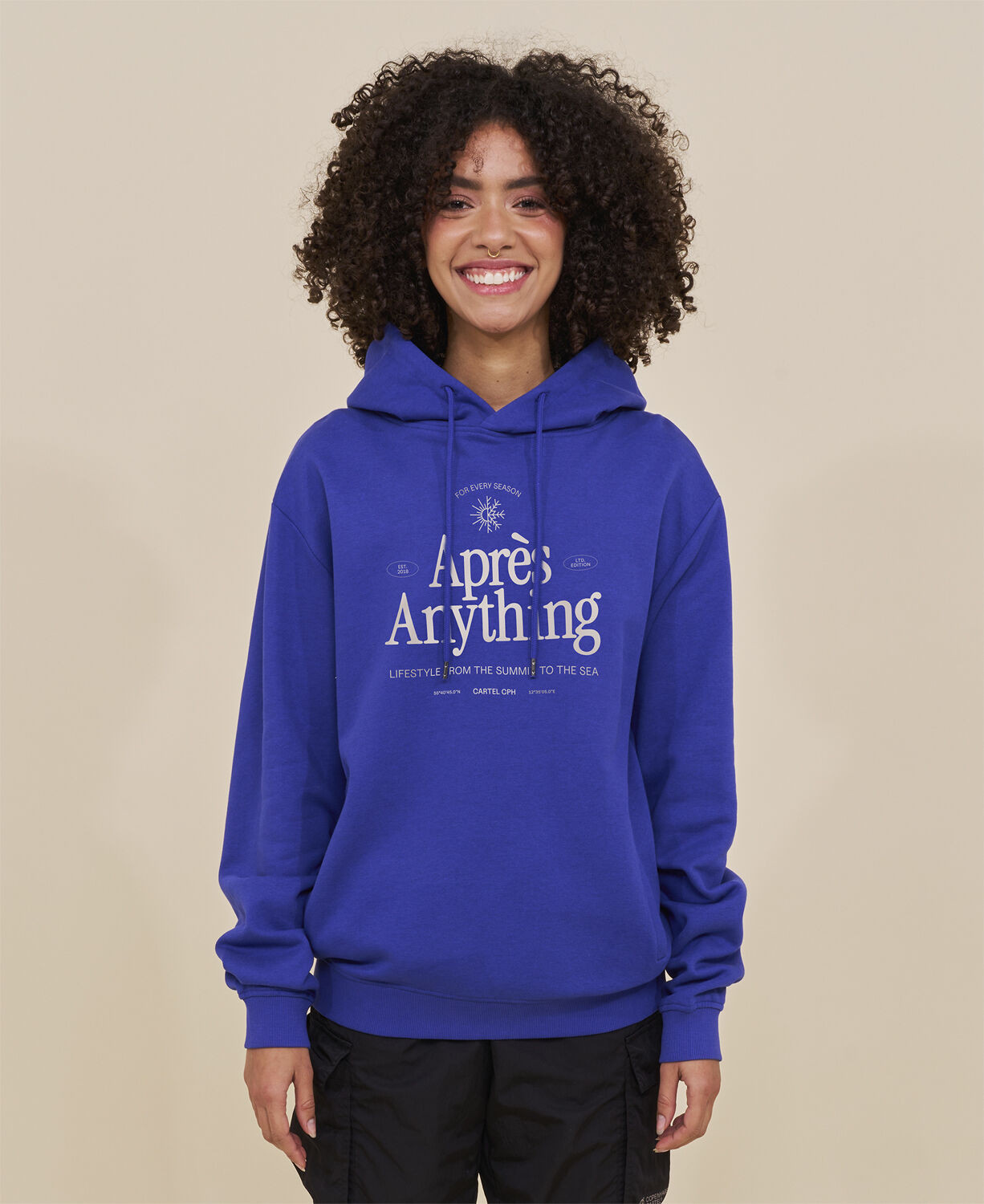 Apr&eacute;s Anything Statement Hoodie - Cartel Blue