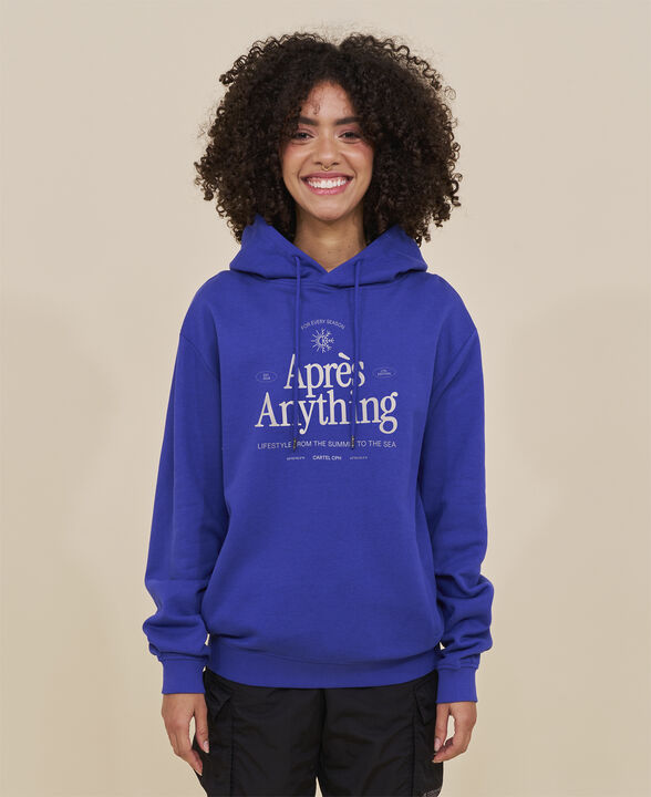 Aprés Anything Statement Hoodie - Cartel Blue