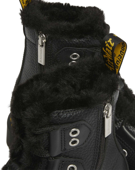 1460 Ltt Fl Black Milled Nappa+Wanama+Milo Fur