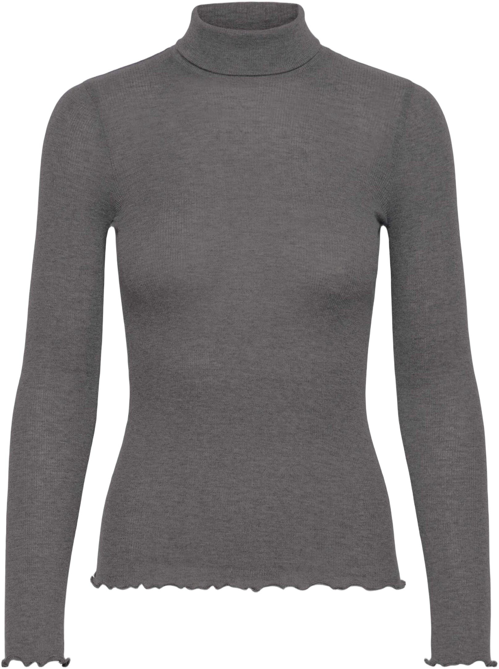 Wool t-shirt turtleneck regular ls