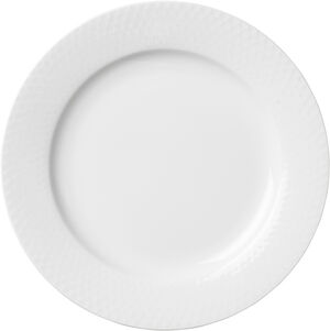 Rhombe Tallerken Ø23 cm hvid porcelæn