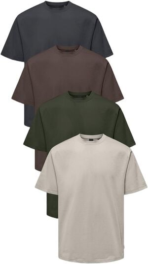 ONSFRED RLX SS TEE 4-PACK CS